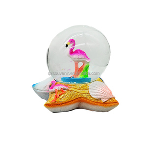 レジンクラフトマリンスノーグローブクリスマスビーチ海のテーマカメフラミンゴシーホースシェルマーメイドモデル - Product Image 1