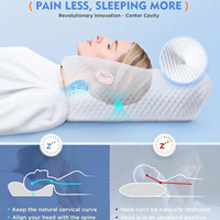 Oreiller cervical en mousse à mémoire de forme réglable, oreiller orthopédique en forme de coin pour soulager les douleurs cervicales, soutien ergonomique pour toutes les positions de sommeil