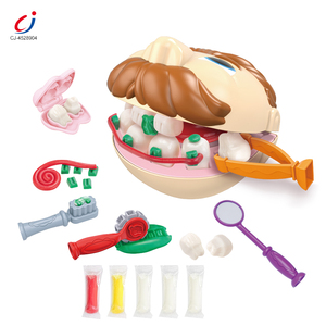 Kit de Pâte à Modeler Créative Chengji pour Enfants – Ensemble Dentaire Médical de Jeu de Rôle pour Dentiste, avec Brosse de Protection et Pâte à Modeler à Séchage à l'Air pour Enfants - Product Image 1