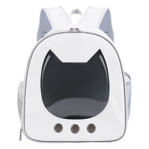 Toptan Havayolu Onaylı PU Fermuarlı Sağlam Çevre Dostu Moda Açık Hava Evcil Hayvan Sırt Çantası Nefes Alabilen Taşınabilir Kedi Taşıma Çantası - Product Image 4