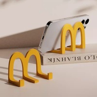 Support de téléphone universel en acrylique McDonald's en forme de M, multifonctionnel, petit, mignon, créatif et pratique pour les étudiants - Meilleures ventes