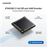 Encodeur d'angle magnétique hors axe AMR 21 bits CONNTEK KTM5300 IC 0.03 INL 60000RPM ABZ UVW PWM SPI QFN3*3 Montage SMT 3.3-5.5V