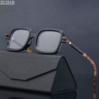 Lunettes de soleil carrées tendance pour hommes, style vintage punk, steampunk, lunettes décoratives, lunettes de soleil rétro pour hommes
