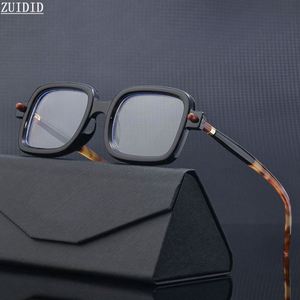 แว่นตาแฟชั่นทรงเหลี่ยมสไตล์วินเทจพังก์ แว่นตาตกแต่งสไตล์สตีมพังก์ แว่นกันแดดผู้ชายทรงเรโทร - Product Image 3
