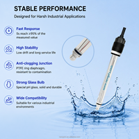 Électrode pH en verre PG13.5 OEM/ODM/OBM pour la surveillance en ligne des eaux usées industrielles, sonde de pH avec précision de 0,01 pH