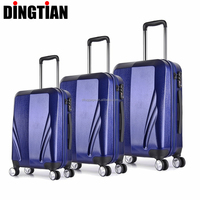 Ensemble de 3 valises de voyage de luxe de créateurs, best-sellers, avec roulettes