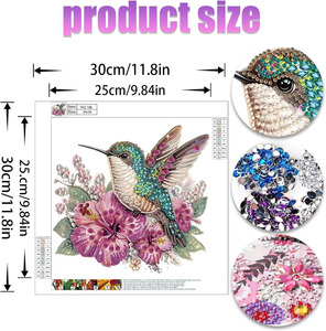 Dipinto di diamante ab trapani meravigliosi per bambini fai da te Set di arti e mestieri in resina Diamond Dot <span class=keywords><strong>Art</strong></span> Painting Kit di pittura a diamante 5d unicorno - Product Image 2