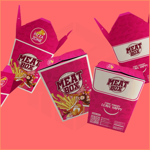 Kotak Kemasan Kertas <span class=keywords><strong>Burger</strong></span> Prancis dengan Logo Kustom untuk Ayam Take Away, Wadah Kemasan Sekali Pakai untuk Makanan Cepat Saji - Product Image 1