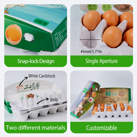 Maßgefertigte Umweltfreundliche Biologisch Abbaubare Recycelbare 18-Zellen Eierkartons aus Papierfasern mit Individuellem Logodruck, Robust und Langlebig