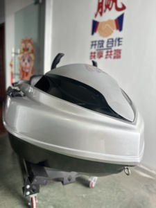 Mini <span class=keywords><strong>jet</strong></span> <span class=keywords><strong>ski</strong></span> électrique pour les sports <span class=keywords><strong>de</strong></span> loisirs, la pêche, les clubs nautiques et la dérive en rivière, fabriqué en fibre <span class=keywords><strong>de</strong></span> verre durable - Product Image 5