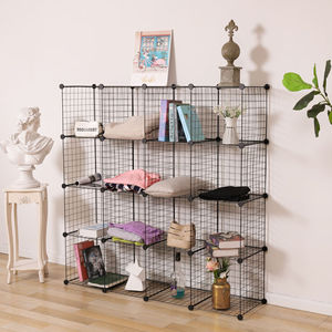 Metal Wire Modular DIY Storage Shelf <strong>Wardrobe</strong> <strong>Unit</strong> - Product Image 2