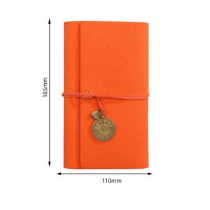 สมุดบันทึกนักเดินทางหนัง YY78 A6 แบบเติมได้ พร้อมจี้นาฬิกา - Product Image 6