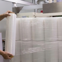 Autocollant adhésif en acrylique imprimé sur mesure, film étirable pour la fermeture de boîtes industrielles, fabrication directe OEM