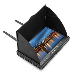 Pantalla LCD FPV LCD5802D de 7 pulgadas 800×480, receptor Raceband de 5.8G y 40 canales, batería recargable incorporada y grabación DVR para FPV Mult - Product Image 1