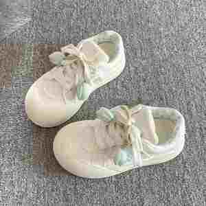 Chaussures de skate polyvalentes et élégantes pour femme, Nouvelle collection Printemps-Automne 2026, à semelle épaisse, blanches, décontractées, style coréen original, type 'Bread Shoes' - Product Image 6