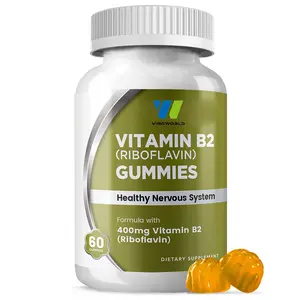 Private Label Vitamin B2 Gummies Chewable Immune System Supplement for Children and Adults Not for Pregnant Women
