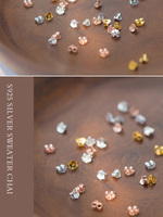 Attaches de boucles d'oreilles en argent plaqué or S925, embouts d'oreilles en argent, attaches de boucles d'oreilles, clips d'oreilles, boucles d'oreilles en argent, accessoires de bijoux en gros