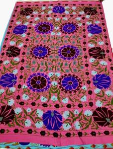 Indian Luxury Suzani Blanket Hand Embroidered <b>Throw</b> Boho Wall Hanging Table Cloth Ethnic <b>Bed</b> <b>Cover</b> Gift - Product Image 2