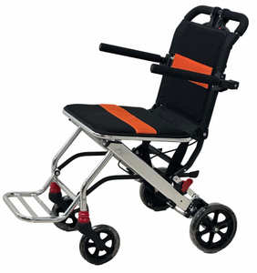RAFU <span class=keywords><strong>Wheelchair</strong></span> kursi roda Manual dengan sandaran tangan tinggi dapat diatur roda belakang lepas cepat penutup kaki dapat dilepas - Product Image 1