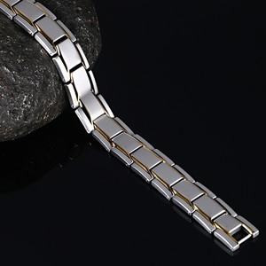 Pulsera de Bioenergía de Acero Inoxidable OEM, Pulsera de Moda con Energía Cuántica y Germanio <span class=keywords><strong>para</strong></span> Equilibrio y Salud - Product Image 6
