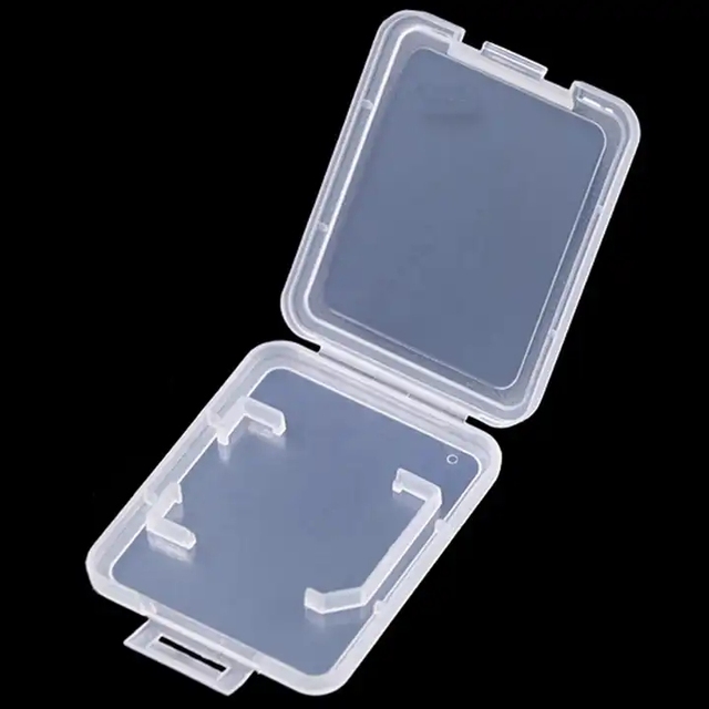 Hard PP Plastic Packaging Boxes for SD Memory Cards Storage Case