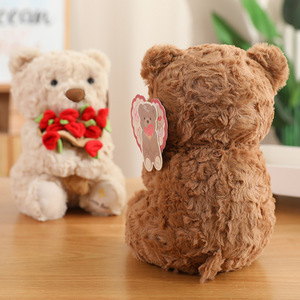 Ours en peluche parfumé Rose Variété, Poupée ours en peluche fleur, Cadeau d'anniversaire 520 pour la Saint-Valentin Qixi - Product Image 4
