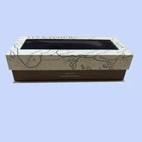 Scatole di Imballaggio in Cartone Rigido Kraft con Rivestimento UV e Laminazione Lucida Personalizzabili per Profumi, Orologi, Gioielli, Spedizioni, Confezione Regalo Nera