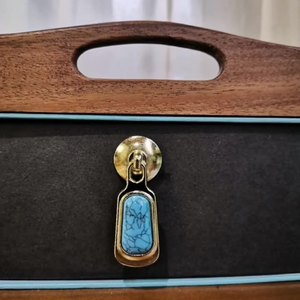 Modern Zinc Alloy Pull Handle for Cabinet <b>Door</b> and Drawer with Jade Enamel and Hanging Plate for Kitchen and Hotel - Product Image 4