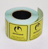Étiquettes personnalisées en vinyle auto-adhésif PET, papier synthétique imperméable, imprimées en couleur pour l'emballage alimentaire, avertissements