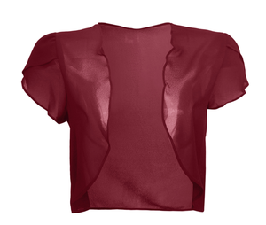 <span class=keywords><strong>Bolero</strong></span> de Chifón para <span class=keywords><strong>Mujer</strong></span> Aottori, Elegante, sin Mangas, con Estampado Floral, Tipo Cárdigan Corto, con Cuello Halter y Cordones, Forrado de Lana, Abierto por Delante - Product Image 3