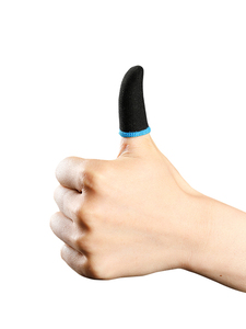 Fundas Económicas <span class=keywords><strong>de</strong></span> Fibra <span class=keywords><strong>de</strong></span> Carbono y Plata para Dedos Pulgares, Antideslizantes para <span class=keywords><strong>Juegos</strong></span> Móviles, Guante para Pantalla Táctil y Joystick para Gaming PUBG - Product Image 3