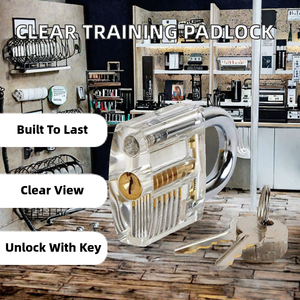 Bền trong suốt nhựa Ổ khóa cho thợ khóa đào tạo thực hành Key mở khóa cách cutaway có thể nhìn thấy kỹ năng chọn - Product Image 2