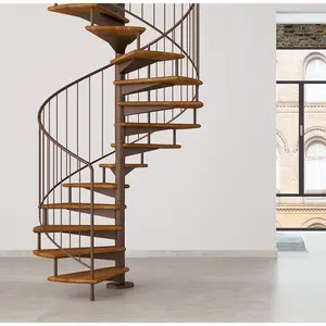 Escada redonda/escada de aço circular com faixa antiderrapante para escadas