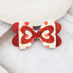 3 pulgadas brillo corazón brillo amor arco pellizco pinza <span class=keywords><strong>para</strong></span> el cabello Día <span class=keywords><strong>de</strong></span> <span class=keywords><strong>San</strong></span> Valentín arcos corazón Diy accesorios <span class=keywords><strong>para</strong></span> el cabello <span class=keywords><strong>zapatos</strong></span> sombrero acceso - Product Image 6