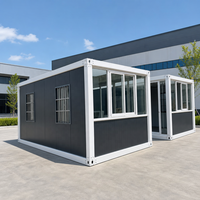 Maison modulaire à ossature en acier galvanisé, dortoir conteneurisé démontable pour projets de construction à grande échelle et bureaux de chantier