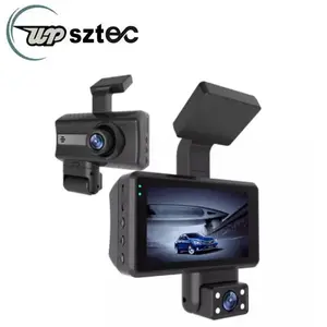 Double caméra avant et arrière surveillance du stationnement voiture DVR résolution HD 1080P double caméra DVR surveillance du stationnement