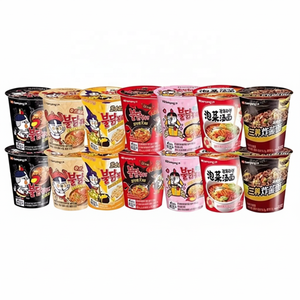 Suministro al por mayor de Buldak de tocino frito con crema para vasos de papel desechables, empaque personalizado, ramen instantáneo exótico para distribuidores - Product Image 3