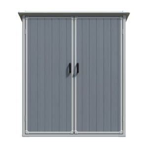 Abri de rangement <span class=keywords><strong>extérieur</strong></span> en plastique de 3x5 FT, <span class=keywords><strong>armoire</strong></span> en <span class=keywords><strong>résine</strong></span> imperméable avec portes verrouillables - Product Image 1