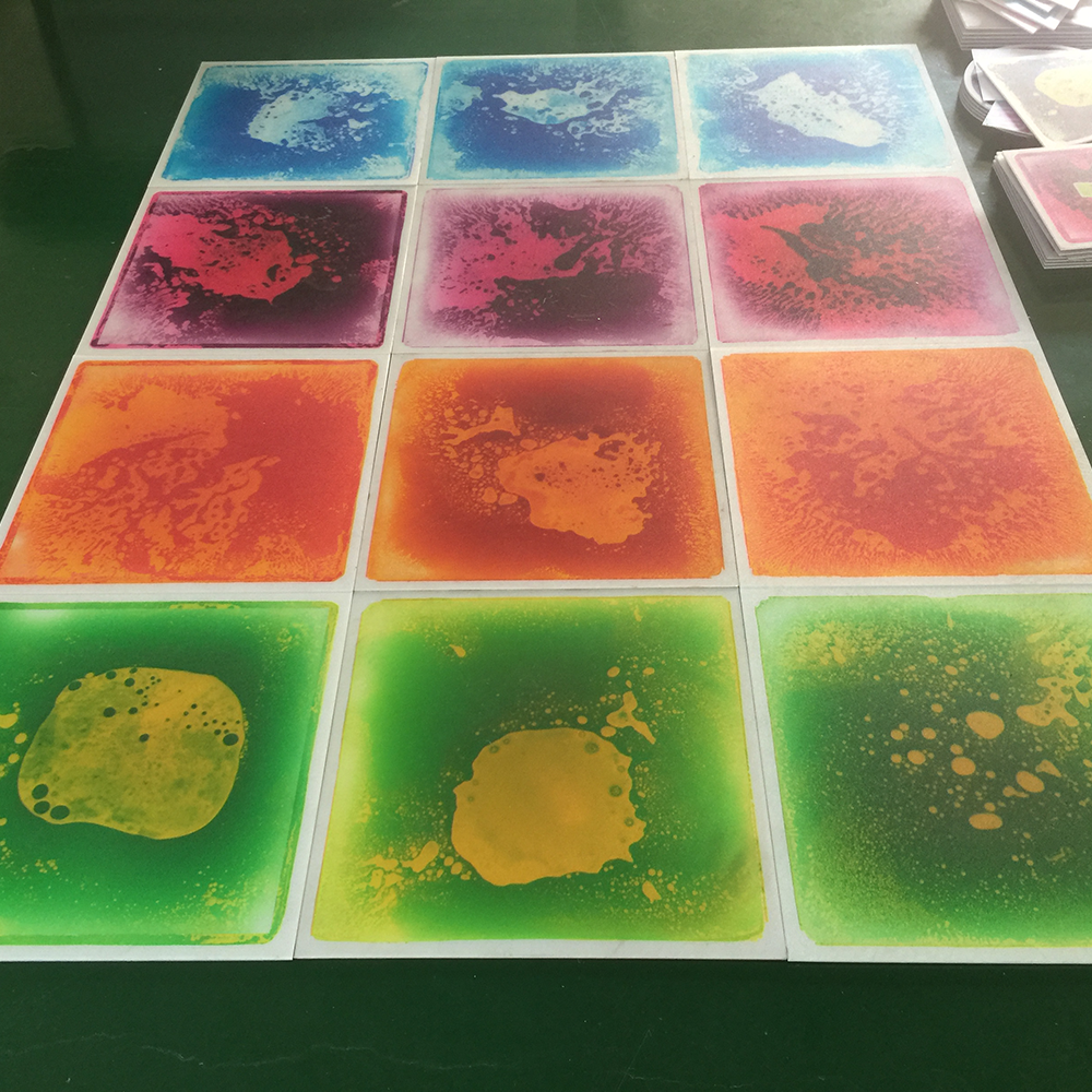 Фабричный индивидуальный обучающий жидкий напольный коврик для аутизма сенсорный коврик детский игровой цветной жидкий напольный коврик для рук и ног гелевая плитка