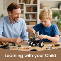 Kit de compétition complet ACEBOTT Microbit Robot Football Arena, kit de robot programmable Micro:bit, kit de voiture robot DIY, projet d'éducation STEM