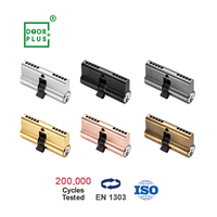 Cylindre de serrure à mortaise Euro Doorplus pour serrures de porte, en laiton, grade 3 ANSI, 3 clés, entraxe 50-90 mm
