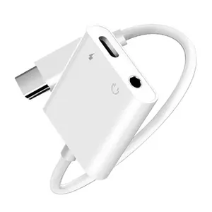 USB C Để 3.5Mm Headphone AUX Jack Adapter 2 Trong 1 Cho Loại C Điện Thoại Di Động Loại C Để 3.5 Tai Nghe Splitter Với Phí Và Cuộc Gọi