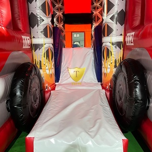 Parcours d'obstacles gonflable extérieur sur le thème des <span class=keywords><strong>pompiers</strong></span> avec toboggan et château gonflable - Product Image 6
