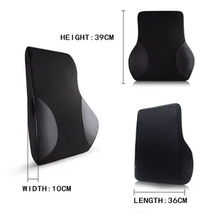 Hỗ Trợ Thắt Lưng Cho Ghế Văn Phòng Bộ Nhớ Bọt Đệm Lưng Để Giảm Đau Lưng Cải Thiện Tư Thế-Gối Lưng Lớn Cho Xe Hơi - Product Image 3