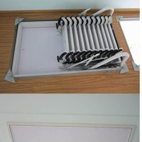 Échelle de grenier rétractable entièrement automatique à commande électrique et manuelle, escalier pliant invisible pour l'intérieur et l'extérieur de la maison