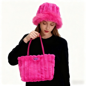 Fashionable commuting plush tote <b>bag</b> large capacity underarm hand-held leisure <b>bag</b> - Product Image 3