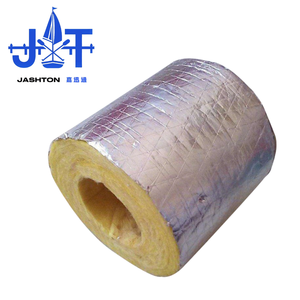 Lámina de Aislamiento <span class=keywords><strong>para</strong></span> Tuberías de Lana de Vidrio GLASS-296, Revestida con Papel de Aluminio, Ecológica, No Combustible, Conductividad Térmica - Product Image 1