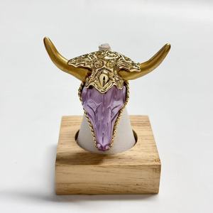 แหวนรูปหัวกระทิงสุดเท่ สไตล์ฮิปฮอป แหวนหัววัวคาวบอย เครื่องประดับยูนิเซ็กซ์ แหวนเขากระทิง - Product Image 5
