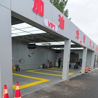 Ensemble complet d'équipements pour station de lavage automobile : bras articulé + enrouleur de tuyau combiné + grille de drainage pour atelier de detailing commercial