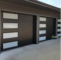 Prix LONG TAI Porte de garage en alliage d'aluminium Panneau Sendwich horizontal pliable de 16 pieds Panneau de porte de garage Portes roulantes de garage